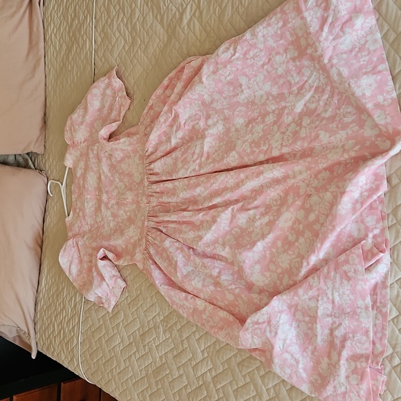 Vintage Lauea Ashley Floral Pink Womens Dress Size 12 - Picture 4 of 4